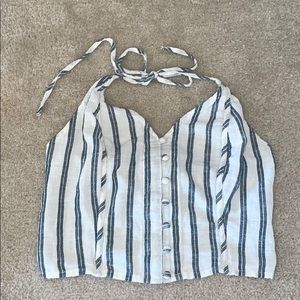 XS American eagle striped tank top